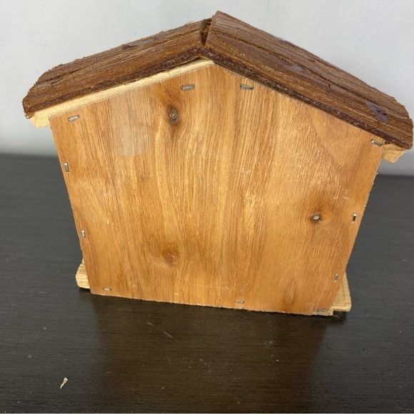 Vintage Home For The Holidays Wood Crèche & Porcelain Nativity Set, Complete - Picture 9 of 12